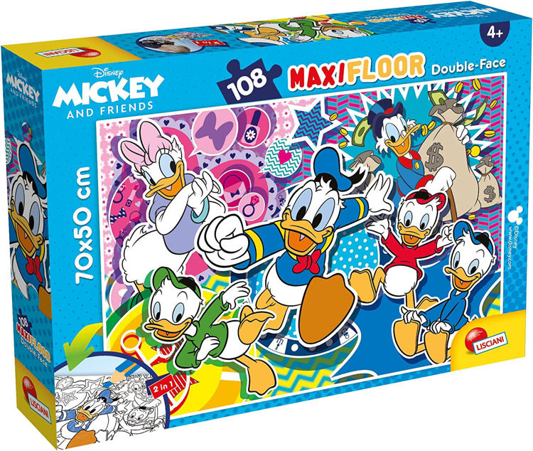 Εικόνα για DISNEY PUZZLE DF MAXI FLOOR 108  DONALD DUCK