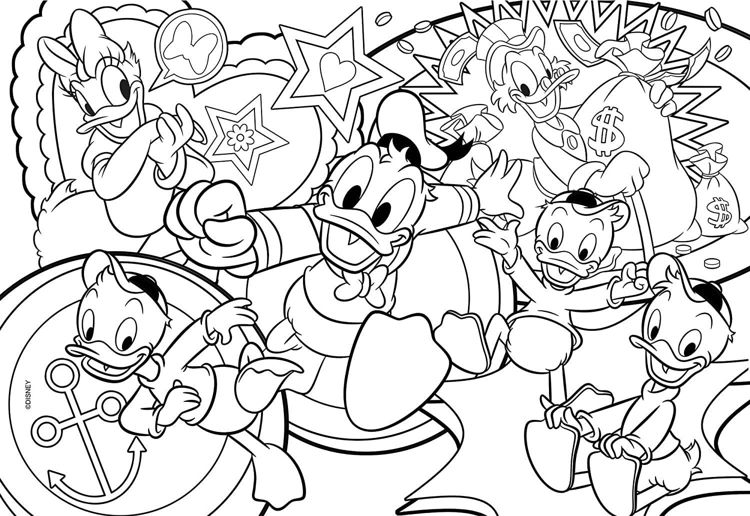 Εικόνα για DISNEY PUZZLE DF MAXI FLOOR 108  DONALD DUCK