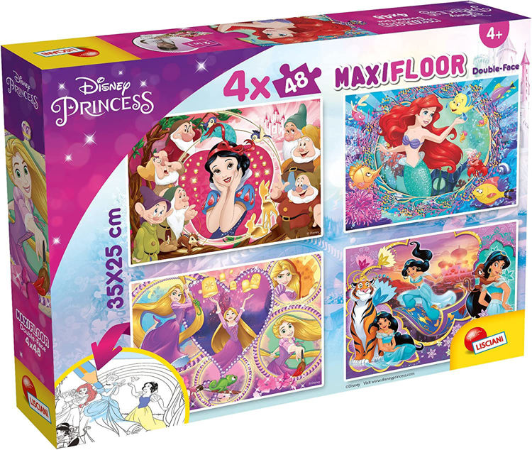 Εικόνα για DISNEY PUZZLE MAXIFLOOR 4 X 48 ΠΡΙΓΚΙΠΙΣΣΕΣ