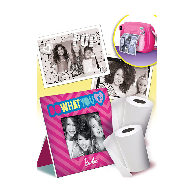 Εικόνα για Barbie Print Cam Ανταλλακτικό Refill – 2 Ρολά Θερμικό Χαρτί & Κορνίζες