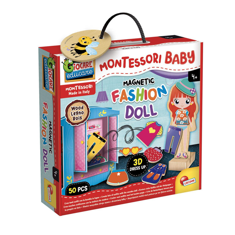 Εικόνα για MONTESSORI WOOD MAGNETIC FASHION DOLL