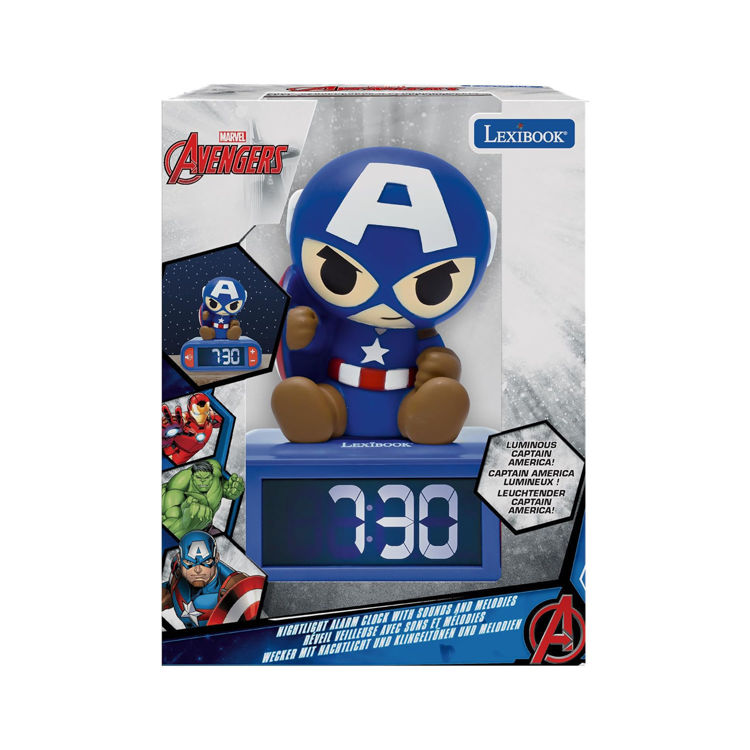 Παιδικό επιτραπέζιο ρολόι ξυπνητήρι Captain America