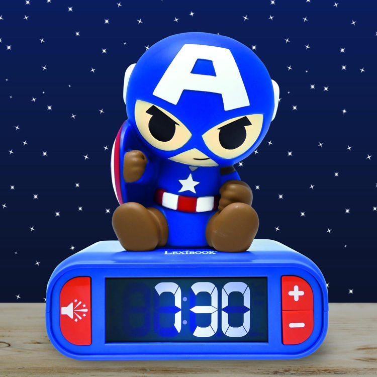 Παιδικό επιτραπέζιο ρολόι ξυπνητήρι Captain America