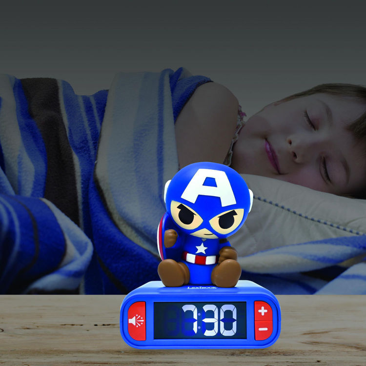 Παιδικό επιτραπέζιο ρολόι ξυπνητήρι Captain America