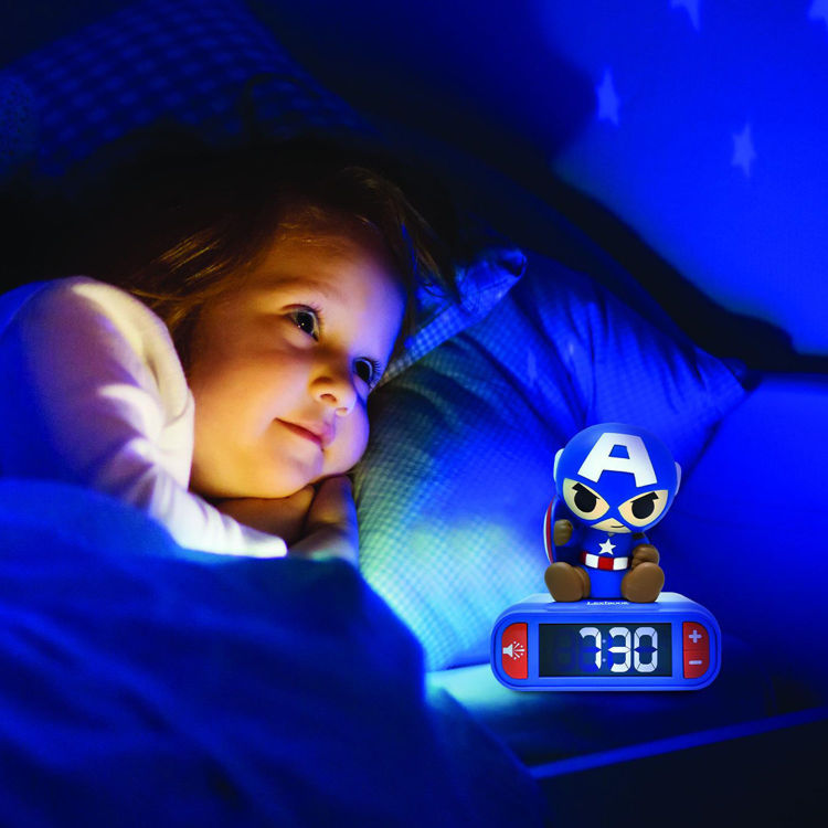 Παιδικό επιτραπέζιο ρολόι ξυπνητήρι Captain America