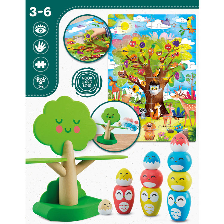Εικόνα για Montessori Baby Ξύλινο Δέντρο Ισορροπίας