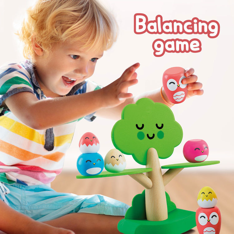 Εικόνα για Montessori Baby Ξύλινο Δέντρο Ισορροπίας