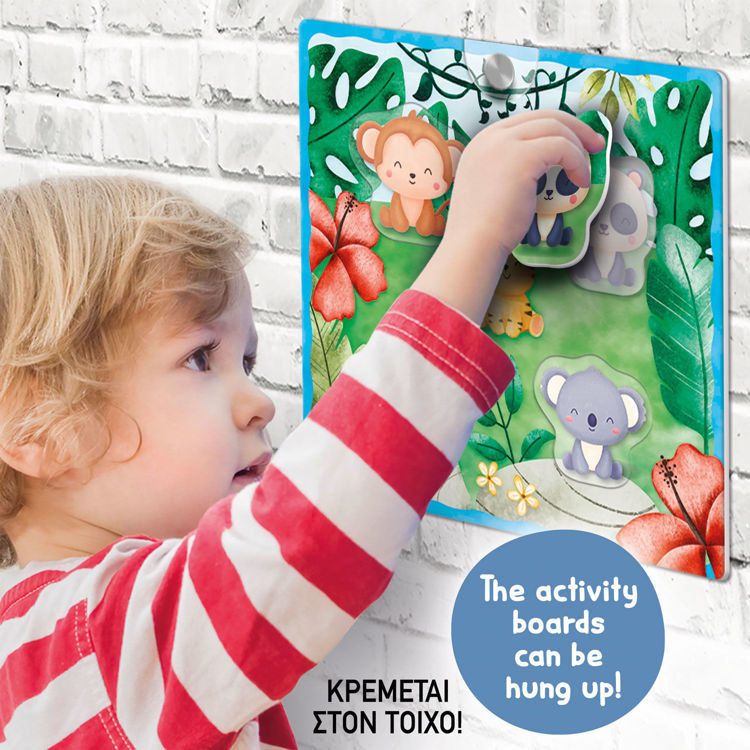 Εικόνα για Εκπαιδευτικό Montessori Baby - Μαλακοί πίνακες με ενσφηνώματα