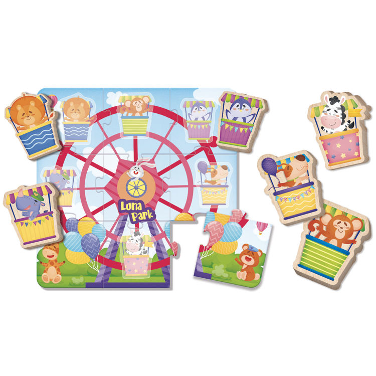 Εικόνα για Ξύλινο Παζλ Montessori - Λούνα Παρκ