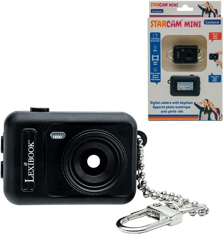 Εικόνα για Lexibook StarCam Mini Ψηφιακή Κάμερα Μπρελόκ Μαύρη με Φλας & Εσωτερική Μνήμη DJKC76BK