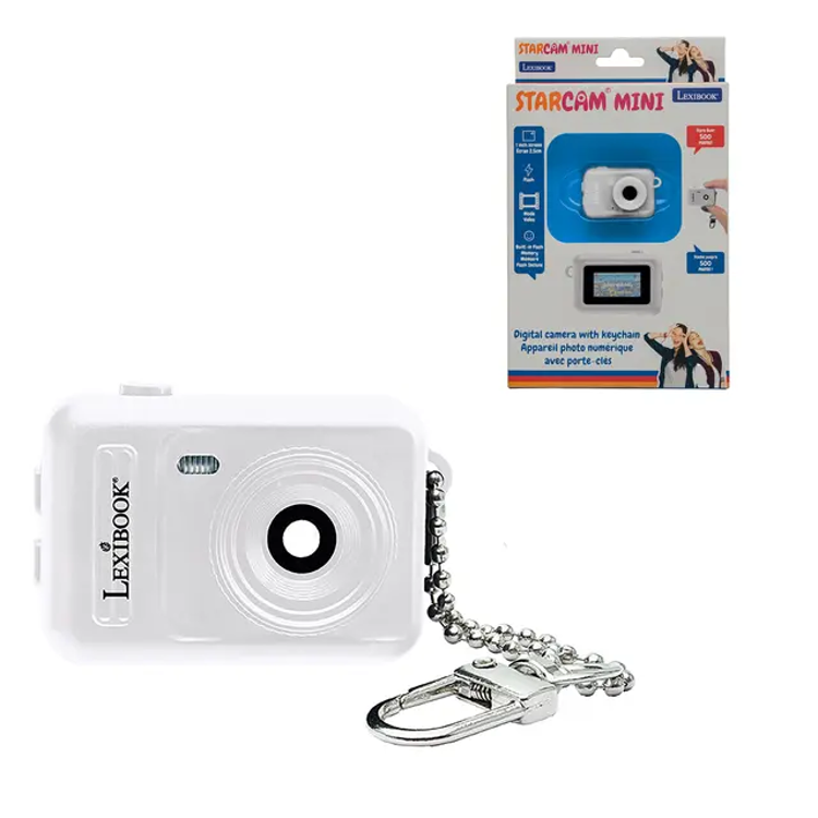 Εικόνα για Lexibook StarCam Mini Ψηφιακή Κάμερα Μπρελόκ Λευκή με Φλας & Εσωτερική Μνήμη DJKC76WH