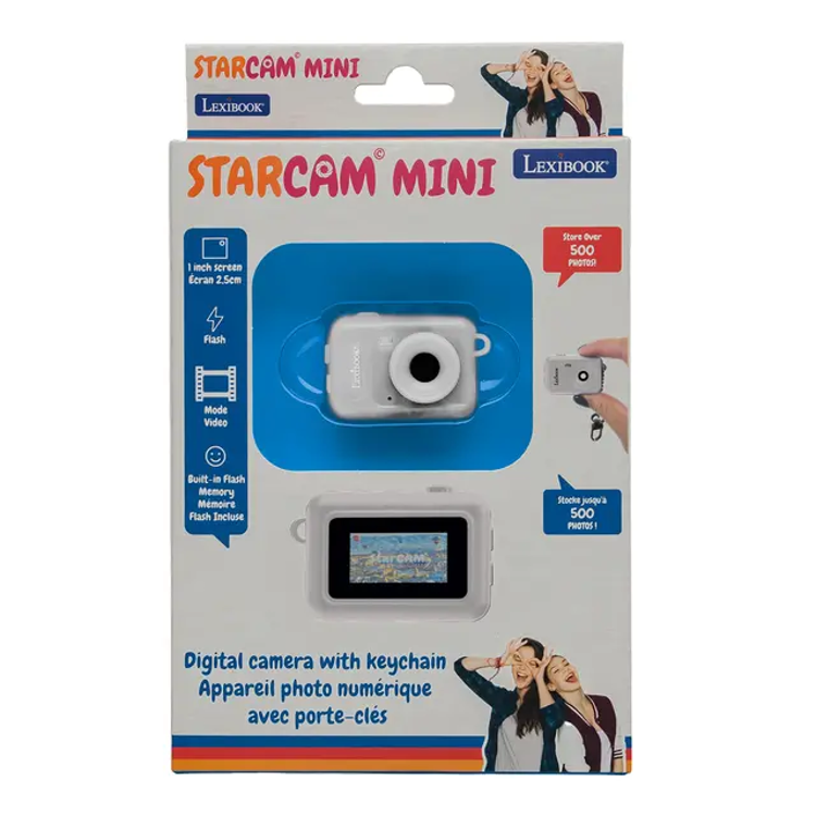 Εικόνα για Lexibook StarCam Mini Ψηφιακή Κάμερα Μπρελόκ Λευκή με Φλας & Εσωτερική Μνήμη DJKC76WH