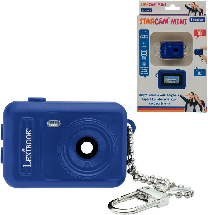 Εικόνα για Lexibook StarCam Mini Ψηφιακή Κάμερα Μπρελόκ Μπλε με Φλας & Εσωτερική Μνήμη DJKC76BL