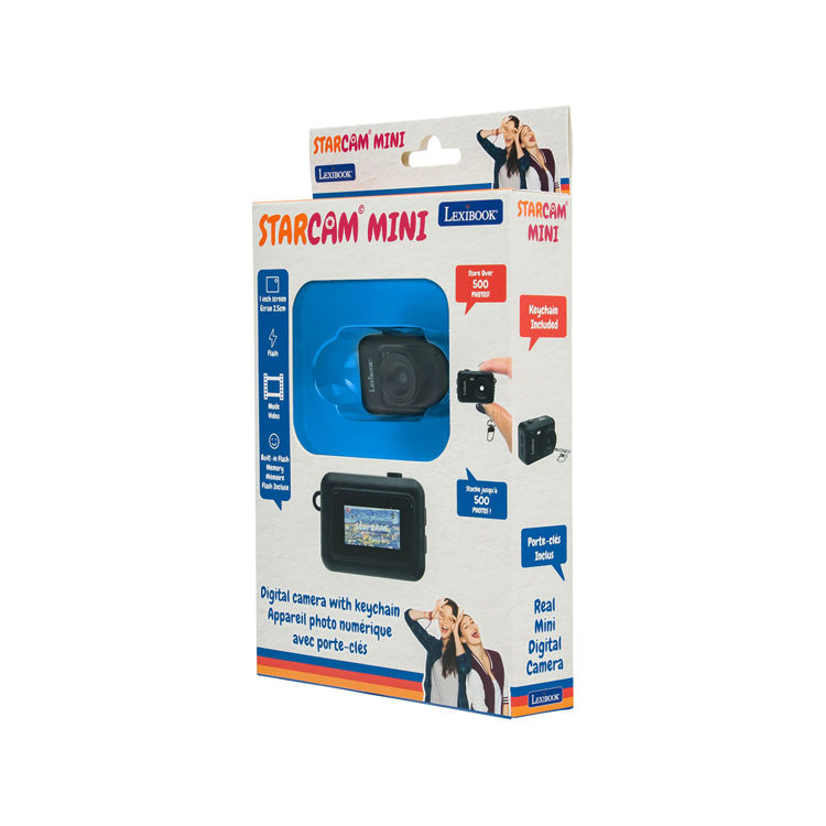 Εικόνα για Lexibook StarCam Mini Ψηφιακή Κάμερα Μπρελόκ Μαύρη με Φλας & Εσωτερική Μνήμη DJKC76BK