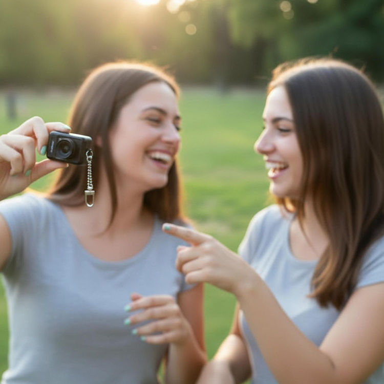 Εικόνα για Lexibook StarCam Mini Ψηφιακή Κάμερα Μπρελόκ Μαύρη με Φλας & Εσωτερική Μνήμη DJKC76BK
