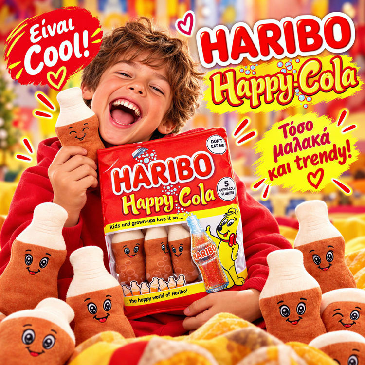 Εικόνα για HARIBO HAPPY-COLA SNACK BAG - ΜΕΓΑΛΟ